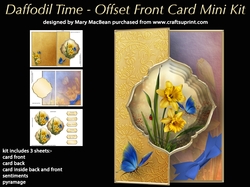 Daffodil Time - Offset Front Card Mini Kit