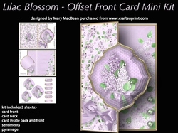 Lilac Blossom - Offset Front Card Mini Kit