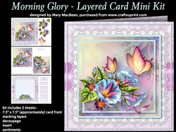 Morning Glory - Layered Card Mini Kit