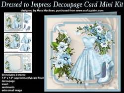 Dressed to Impress Decoupage Card Mini Kit