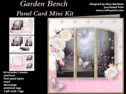 Garden Bench - Panel Card Mini Kit