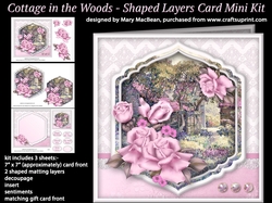 Cottage in the Woods - Shaped Layers Card Mini Kit