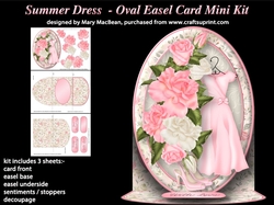 Summer Dress - Oval Easel Card Mini Kit