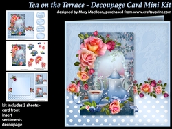 Tea on theTerrace - Decoupage Card Mini Kit