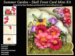 Summer Garden - Shell Front Card Mini Kit
