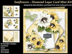 Sunflowers - Diamond Layer Card Mini Kit