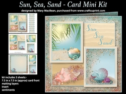 Sun, Sea, Sand - Card Mini Kit