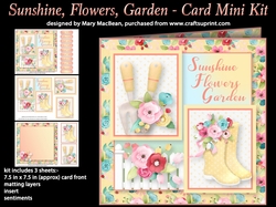 Sunshine, Flowers, Garden - Card Mini Kit
