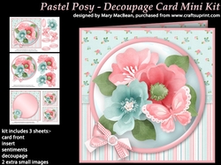 Pastel Posy - Decoupage Card Mini Kit