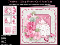 Teatime - Wavy Frame Card Mini Kit