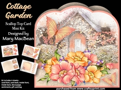 Cottage Garden - Scallop Top Card Mini Kit