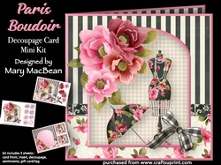 Paris Boudoir - Decoupage Card Mini Kit