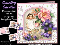 Country Garden - Decoupage Card Mini Kit