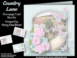 Country Lane - Decoupage Card Mini Kit