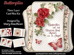 Butterflies - Three Layer Card Mini Kit