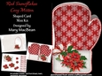 Red Snowflakes - Cosy Mitten Shaped Card Mini Kit
