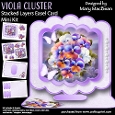 Viola Cluster - Stacked Layers Easel Card Mini Kit
