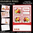 Colourful Posies - Squares Card Mini Kit