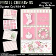 Pastel Christmas - Squares Card Mini Kit