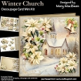 Winter Church - Decoupage Card Mini Kit
