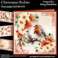 Christmas Robin - Decoupage Card Mini Kit