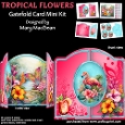 Tropical Flowers - Gatefold Card Mini Kit