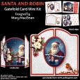 Santa and Robin - Gatefold Card Mini Kit