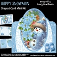 Happy Snowman - Shaped Card Mini Kit