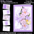 Silky Irises  - 5x7 Decoupage Card Mini Kit