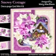 Snowy Cottage - Decoupage Card Mini Kit