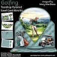 Golfing - Teardrop Pyramid Easel Card Mini Kit