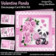 Valentine Panda - Decoupage Card Mini Kit