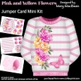 Pink and Yellow Flowers - Jumper Card Mini Kit