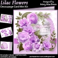 Lilac Flowers - Decoupage Card Mini Kit