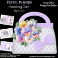 Pastel Pansies - Handbag Card Mini Kit