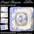 Pastel Flowers - Pendant Card Mini Kit