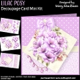 Lilac Posy - Decoupage Card Mini Kit
