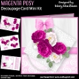 Magenta Posy - Decoupage Card Mini Kit