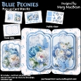 Blue Peonies - Pop-up Card Mini Kit