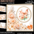 Amber Butterfly - Decoupage Card Mini Kit