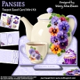 Pansies - Teapot Easel Card Mini Kit