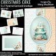 Christmas Cake - 5 x 7 Pyramid Card Mini Kit