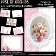 Vase of Orchids - 5 x 7 Pyramid Card Mini Kit