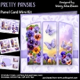 Pretty Pansies - Panel Card Mini Kit