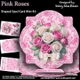 Pink Roses - Shaped Easel Card Mini Kit
