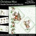 Christmas Mice - Double Diamond Card Mini Kit