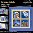 Christmas Nativity - Square Layers Card Mini Kit