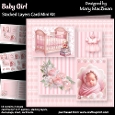 Baby Girl - Stacked Layers Card Mini Kit