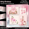 Girly Christmas - Stacked Layers Card Mini Kit