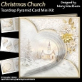 Christmas Church - Teardrop Pyramid Card Mini Kit